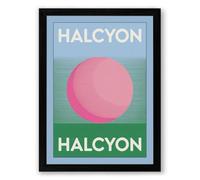 Halcyon Minimalist Framed Wall Art Print A3 (42×29.7cm) Black, Wall Decor for Living Room, Bedroom, Office & Home, Ready to Hang, Art Gift