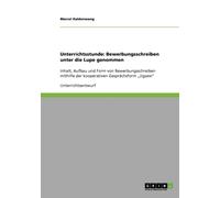 Haldenwang - Unterrichtsstunde Bewerbungsschreiben unter die Lupe gen - X555z