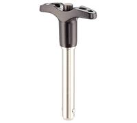 Halder 22340.0029 Ball Bearing, self-contained, with T-Griff Lock Bolts, Black/White, d1=6 mm / l1=45 mm