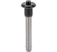 HALDER 22340.0219 Ball Lock Bolt, d1 = 6 mm / L1 = 60 mm/Stainless Steel 1.4305, Black