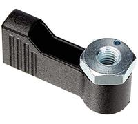 HALDER 24101.0232 Twist Latch, Black, d1=17 mm