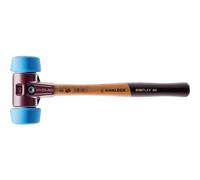 Halder 3001.051 Cast Housing Simplex Soft-Head Hammer with Steel and Wood Handle, Ø 50 40, TPE Soft