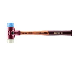 Halder 3018030 "Simplex Soft-Face TPE-Soft/Nylon" Mallet, Multi-Colour, 30 mm