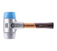 Simplex Soft TPE-Soft/TPE-mid 3113.062 Soft Hammer with Aluminium Housing and High-Quality Extra Short Wooden Handle Diameter 60 mm Handle Design Extra Short