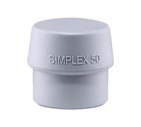 Halder 3203.050 SIMPLEX Replacement Head Semihard 85g Grey No Abrasion