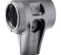 Halder 3711040 Reinforced Cast Steel Housing for Soft-Face Mallet, Multi-Colour, 40 mm
