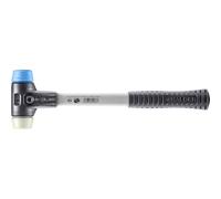 Halder 3718030 "Simplex" TPE-Soft/Nylon Soft-Face Mallet with Reinforced Cast Steel Housing, Multi-Colour, 30 mm