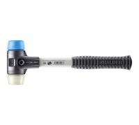 Halder 3718040 "Simplex" TPE-Soft/Nylon Soft-Face Mallet with Reinforced Cast Steel Housing, Multi-Colour, 40 mm