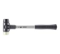 Halder 3728030 Rubber/Nylon Soft-Face Mallet with Reinforced Cast Steel Housing, Multi-Colour, 30 mm