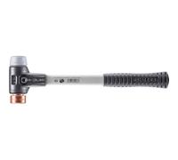 Halder 3734030 TPE-Mid/Copper Soft-Face Mallet with Reinforced Cast Steel Housing, Multi-Colour, 30 mm