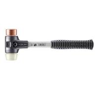 Halder 3748040 Copper/Nylon Soft-Face Mallet with Reinforced Cast Steel Housing, Multi-Colour, 40 mm