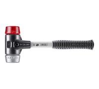 Halder 3769050 Plastic/Soft Metal Mallet with Fibre-Glass Handle, Multi-Colour, 50 mm