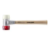 Halder HA3968050 Baseplex Soft Face Mallet Zinc Die Cast Housing Wooden Handle 50Mm