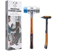 HALDER - Action Box Dreamteam Tile Laying, Simplex Soft Hammer TPE Soft/TPE Mid and Picard Tiling Hammer 3113s002