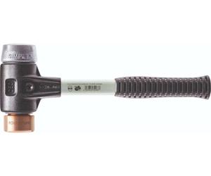 Halder HA3749040 Simplex Mallet With Copper + Soft Metal Inserts Fibreglass Handle 40Mm