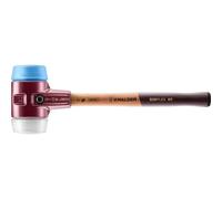 Halder Simplex 3017.080 Soft-Faced Hammer TPE Super Plastic with Malleable Cast Iron Housing and Wooden Handle Diameter 80 mm
