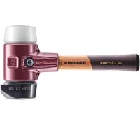 Halder SIMPLEX D60mm Soft Face Mallet Short Handle Rubber Superplastic, 3027.262
