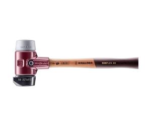 Halder USA - Simplex Mallet with Grey Rubber (Non-marring) and Stand-UP Black Rubber Inserts (3023.26)