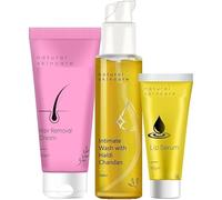 Haldi Chandan Intimate Hygiene Wash & Hair Removing Cream & Natural Lip Serum/Balm/Lightener/Moisturizer for Lip Lightening/Brightening/Toning/Moisturizing, 30 g