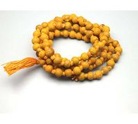 Haldi Japa Mala 108 + 1 Beads ROSARY BEADS PRAYER BEADS RELIGOUS MALA NECK SPRITIUAL