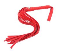 HALDILIGANER Whips 30" Leather Horse Crop, Red and Black Riding Crop Whip, Faux Leather Crop Whips, Leather Horse Crop Whip for Couples, Red