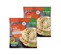 Haldiram-'S Aloo Kulcha 320g Authentic Indian Flaky Bread Stuffed with Spiced Potato Filling Ready to Eat Heat and Serve Soft and Tasty Punjabi Style Pack of 2
