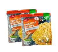 Haldiram-'S Homestyle Paratha 360g Soft Delicious Indian Flatbread Ready to Eat Authentic North Indian Taste Easy to Cook Heat and Serve Pack of 2