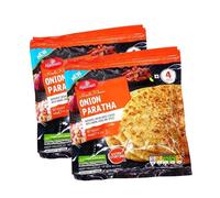 Haldiram-'S Onion Paratha 400g Ready To Eat Authentic Indian Flatbread Delicious Layered Paratha Stuffed With Flavourful Onion Filling Easy To Heat And Serve Pack of 2