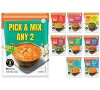 Haldiram’s Ready to Eat Indian Meals Mix & Match Pack Assorted Heat & Eat Instant Food Pouches, Indian Curry, Dal & Rice Dishes, Vegetarian Meal Packs for Lunch, Dinner, Office, Travel (Pack of 2)