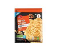Haldiram's Ajwain Paratha | Minute Khana | 6 Pieces | Authentic Layered Bread Flavoured With Ajwain | Frozen | Indian Origin | 360g