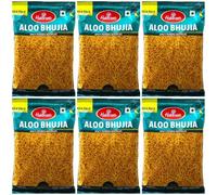 Haldiram's Aloo Bhujia - 200g (Pack of 6) | Classic Indian Potato Snack | Crispy & Spicy Namkeen | Authentic Indian flavors