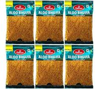 Haldiram's Aloo Bhujia 200g (Pack of 6) - Crispy Spicy Indian Potato Snack, Authentic Namkeen, Ready-to-Eat Vegetarian Snack