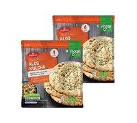 Haldiram's Aloo Kulcha | Minute Khana | 4Pieces | Authentic Indian Bread Stuffed With Potatoes & Spices | Vegan | Frozen Product | Indian Origin | 320g (Pack of 2)