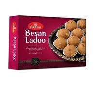 Haldirams Besan Ladoo 400g Popular Indian Sweets on Every Occasions Rich Flavour / Dessert / Sweet Gifts / Festival Special / Diwali Celebrations