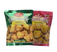 Haldiram'S Combo Samosa & Mathri 200G Authentic Indian Snacks Crunchy Tasty Perfect for Tea Time Evening Snacks Festive Celebrations Each Pack of 1