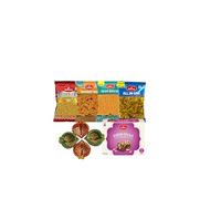 Haldiram's Gift Hamper Pack for All Occasions | Includes Plain Bhujia, Aloo Bhujia, All in One, Bombay Mix (200g Each), Habshi Halwa (300g), and a Set of 4 Diyas | All-in-One Festive Gift