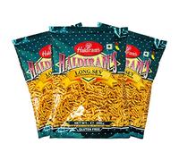 Haldiram's Long Sev | 200g | Haldiram Namkeen | Indian Origin | Indian Snack (Pack of 3)