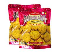 Haldiram's Mathri | 200g | Tea Time Snacks | Traditional Indian Snacks | Indian Origin | Indian Snack (Pack of 2)