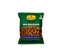 Haldiram'S Mini Bhakarwadi 200g Authentic Indian Spicy Crispy Snack Delicious Traditional Maharashtrian Namkeen Perfect Crunchy Tea Time Snack Pack of 1