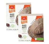 Haldiram's Minute Khana Ragi Roti - 360g, Authentic Indian Flatbread, Easy-to-Prepare, No Artificial Preservatives, Product from India Multiple Pack (Pack of 2)