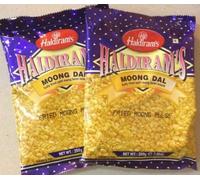 Haldiram's Moong Dal - Salty Fried Split Moong Bean Snack / 200g., 7.06oz. (Pack of 2) by Haldiram