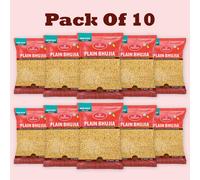 Haldiram's Plain Bhujia - 200g (Pack of 10) | Classic Crunchy Indian Snack | Mildly Spiced Gram Flour Sev | Net Weight 2kg