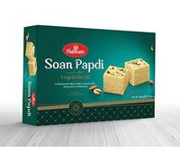 Haldiram's Popular Indian Sweets on Every Occasions Rich Flavour Soan Papdi Dessert with Almonds and Pistachios - 500G