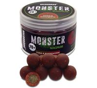 Haldorado Monster Magnum Fishing Bait, 20+ mm, Tuna & Mosquito Larva Flavor, Soluble Outer Layer
