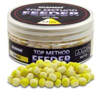 Haldorado Top Method Feeder Fishing Wafter - CARAS, Flavour: Spicy Honey, Colour: White+yellow, 6-7mm, 30g
