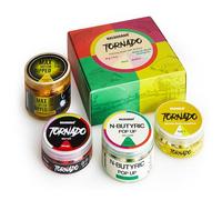 Haldorado Tornado Carp Fishing Bait Set - 4-Piece Method World Champion Bundle with Max Motion Dipped Boilies, Pop-Ups & Wafters - Mixed Flavours (Mango, Corn, N-Butyric) - Made in Hungary