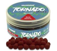 Haldorado Tornado Smoke Method Red Devil Fishing Bait, 6.8mm, 30g, Burgundy Chili Flavor