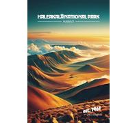 Haleakala National Park Field Notes: Notebook Journal with Interior Grid Layout featuring Illustrative Poster Style Cover (Paperback)