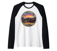 Haleakala National Park Maui Hawaii Vintage Sunrise Crater Raglan Baseball Tee