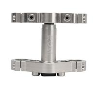 Halearo 1/4 Electric Motorcycle Triple Clamp Set, Durable Aluminum Alloy for Smooth Ride, Fit for LOSI Promoto MX, Easy Installation Included (Silver)